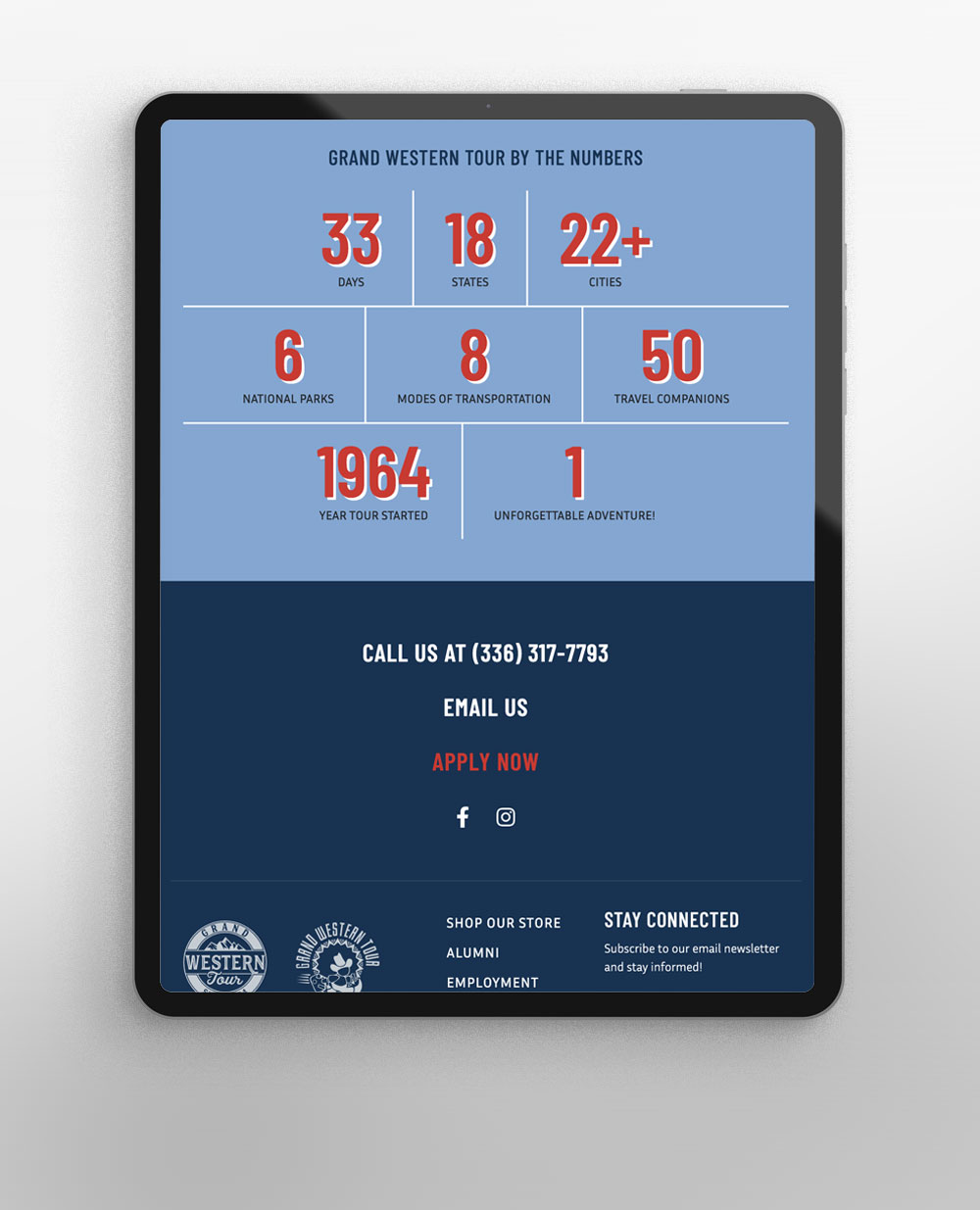 custom wordpress theme development for camp tours