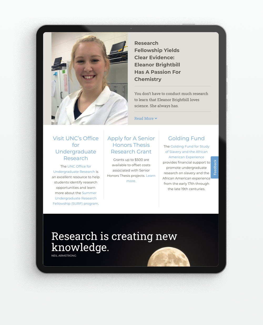 website design for universities