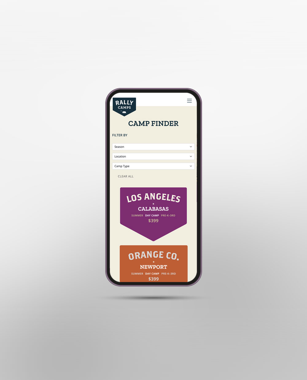 wordpress development for summer camps